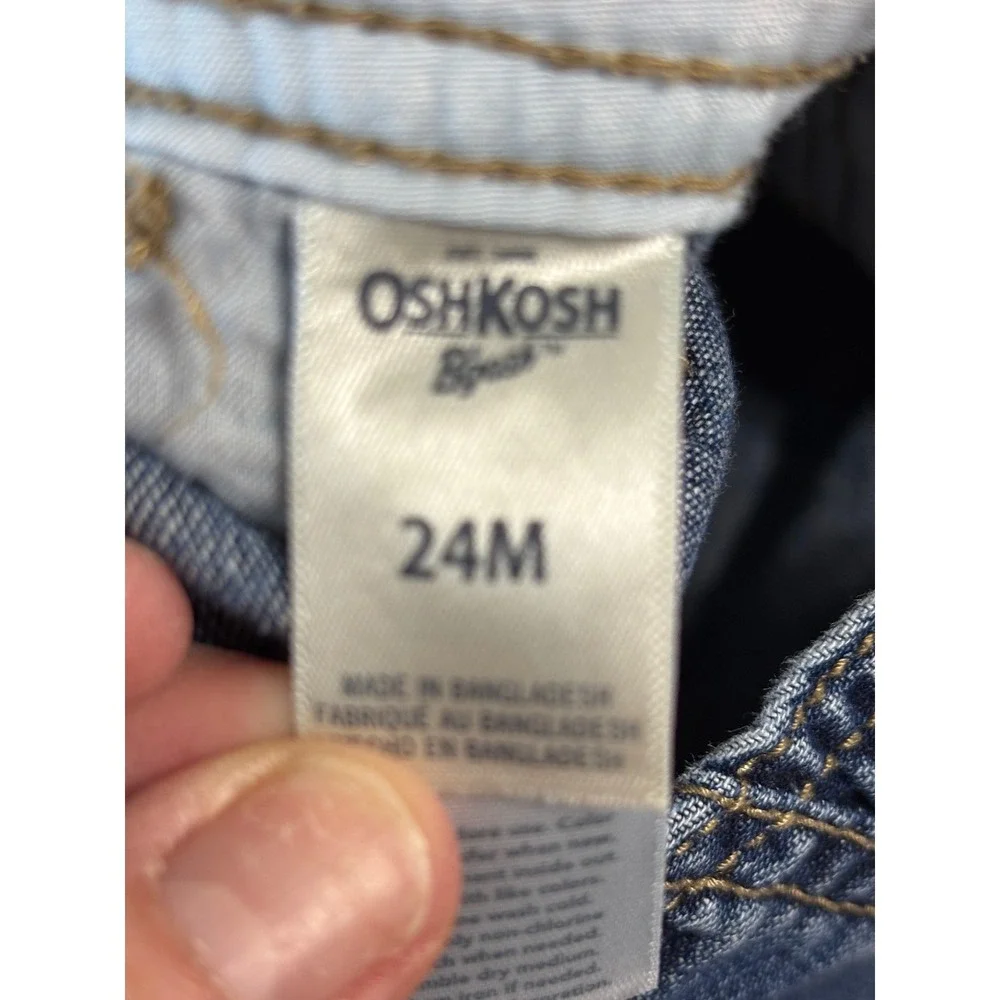 OshKosh B'gosh Kids Denim‎ Overalls Size 24 Months Blue Bib Pants